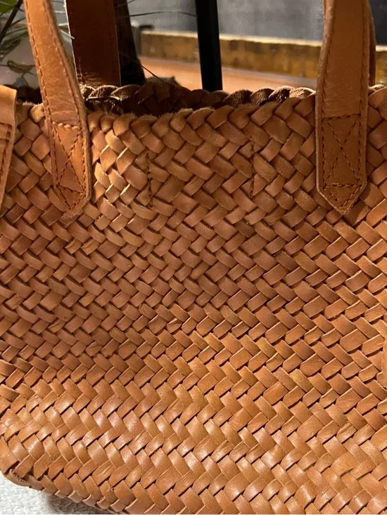 Madewell The Small Transport Crossbody: Woven Leather Edition Purse Bag Tote - Picture 4 of 12